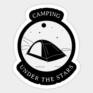 Camping under the stars Sticker